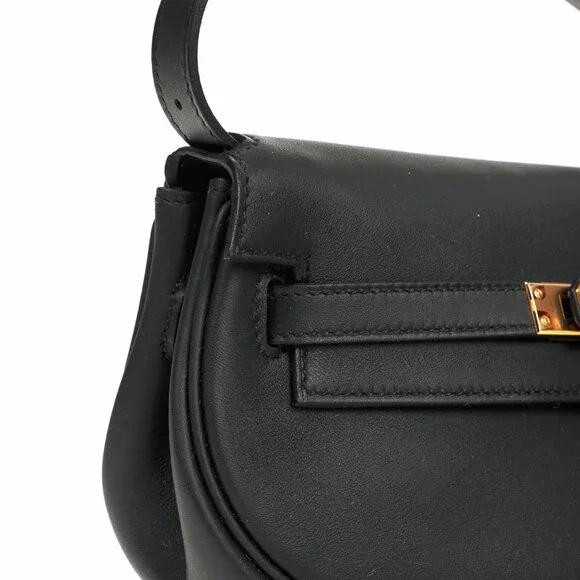 Hermes Kelly Moove Black Swift Leather GHW Shoulder Bag - Picture 5 of 16
